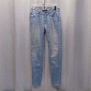 James Jeans Twiggy Size 29 Mid Rise Jeans Skinny Fit Dry Aged Denim Light Wash